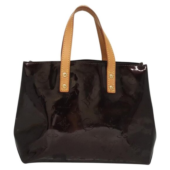 LOUIS VUITTON Monogram Vernis Reade PM Hand Bag Amarante LV Auth - Picture 3 of 16